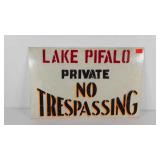 No Trespassing poly sign, 22x14