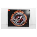 Orange County Choppers metal sign, 15x12