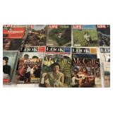 Magazine collection from the 1960s, Look, Life,