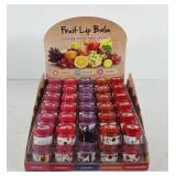 Fruit lip balms, includes Apple, Cherry, Grape,