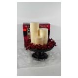 Red berry center piece, new in box