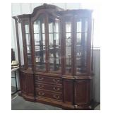 Bernhardt Furniture China Closet, 2pc with 4