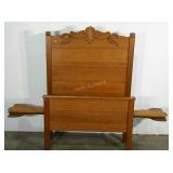 Twin size head and footboard, includes side rails