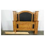 Queen size head and footboard, wood-look,