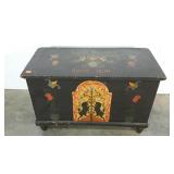 Blanket chest, hand painted,  