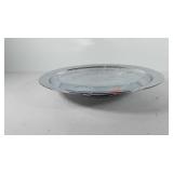Lazy Susan centerpiece with glass plate, 13.5"