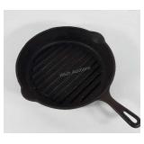 Cast iron skillet with griddle, 11", made in USA