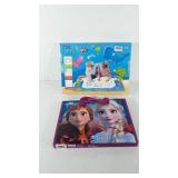 Kids art supplies, includes Frozen coloring book