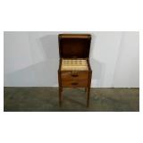 Sewing cabinet, water rings as shown