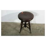 Organ or piano stool, metal claw feet