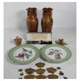 Home decor, includes two matching vases, copper