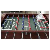 Foosball table, includes four balls and two extra