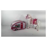 Toys: Lori doll camper and Our Generation horse