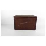 Early trunk with brass handles, damage to one