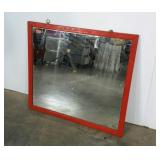 Mirror, painted frame, marked 