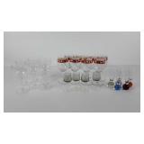 Bar glasses, shot glasses and stemware, includes