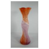 Glass floor vase, 21.5"