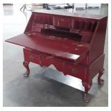 Painted Fall Front Secretary, Mahogany wood,