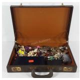 Briefcase of jewelry, includes watches, pendants,