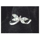CZ Butterfly Ring size 6.25