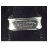 Tiffany & Co 1837 Square Band Ring, Sterling
