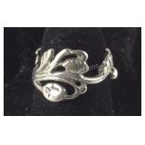 Vintage Flower Ring, Sterling Silver, 3.1 grams,