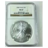 NGC MS-69 2004 Silver Eagle