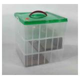 Snapware three-tier stacking storage bin, 13x13x14