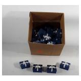 48 jewelry boxes, 3" × 2.5", all with bows