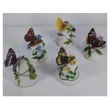 Group of 5 porcelain bells, Franklin Mint