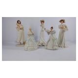 Group of five porcelain Lenox figurines