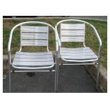 Two aluminum Chairs, Adriano seating
