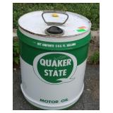 Quaker state 5gal motor oil advertising can
