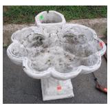 Concrete bird bath shell design
