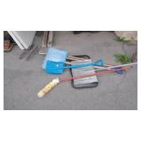 Boot tray, snow shovels, ranks etc
