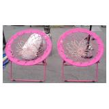 Two lounge bungee chairs