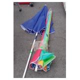 Two beach umbrellas, server code lp and 6-5