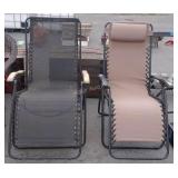 Two camping lounge chairs