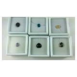 Six assorted gemstones