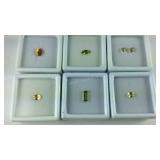 Six assorted gemstones