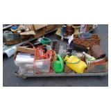 Christmas tree stands, water can, filters, etc