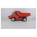 Buddy L metal toy dump truck, dumping mechanism