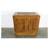 Ice chest, 21 x 34 x 32, two loose pieces on back