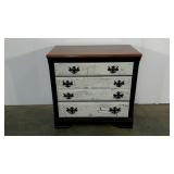 Chest of drawers, custom painted, crackle
