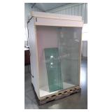 Two commercial type Wall Unit Display Cases, full
