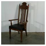 Victorian caned back arm chair, seller code US,