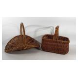 Baskets, 24" wicker flower gathering basket, and