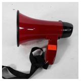 Megaphone with siren