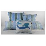 Throw pillows, includes sequin mermaid color