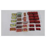 Razor blades, some boxes are missing blades.